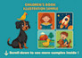 design unique children book illustrations